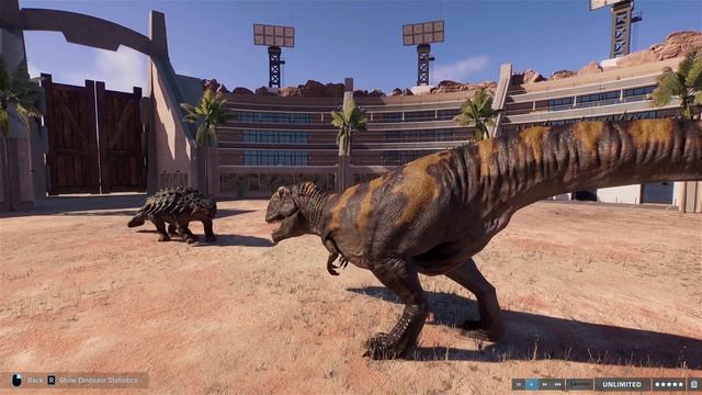 Ankylosaurus Vs T-Rex, Spinosaurus, Giganotosaurus, Indominus Rex & Indoraptor (4K 60FPS)