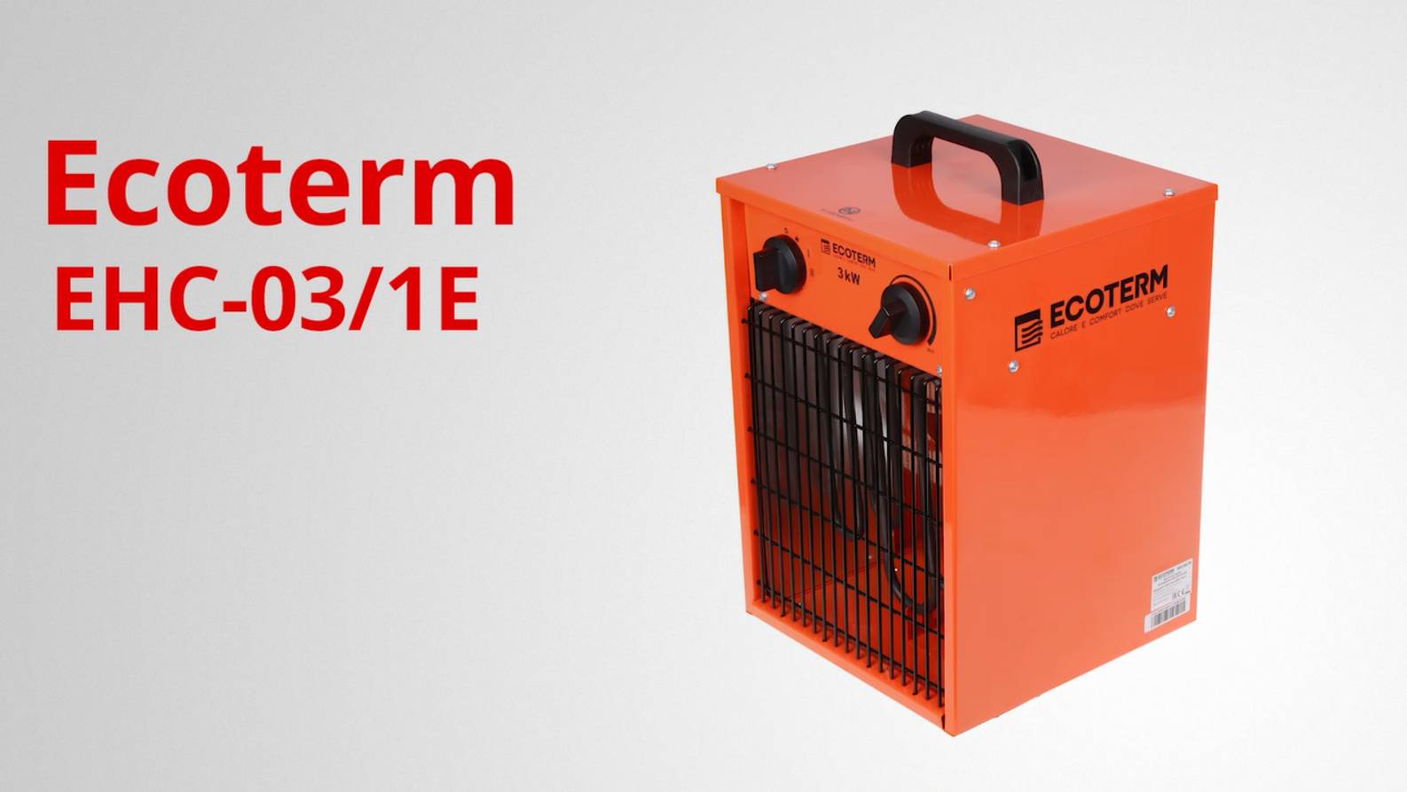 ECOTERM EHC-03/1E Нагреватель воздуха электрический смотреть онлайн