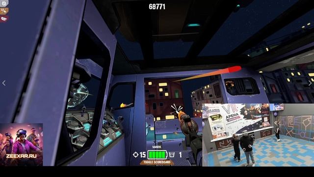 Запись от 01.02.2025 командной VR игры Cops VS Robbers, 3 игрока, карта Heist Update