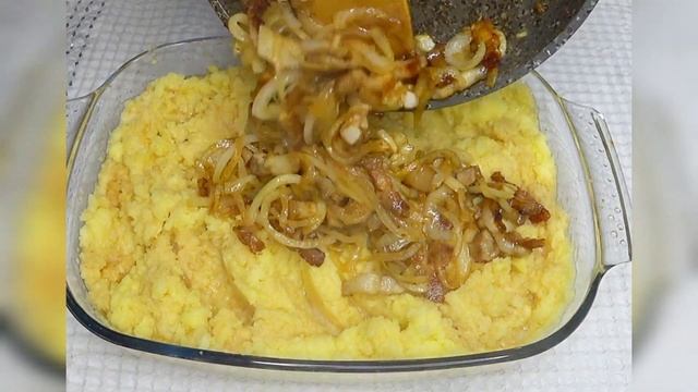 картофельная "бабка" с грудинкой🥔🥓 смотреть онлайн