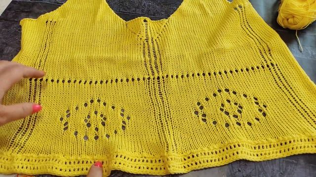 Яркий пляжно-садовый топ. Отчёт 1 в СП "А лето цвета..." смотреть онлайн