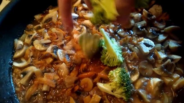 Грибы с овощами. Быстро и вкусно. смотреть онлайн
