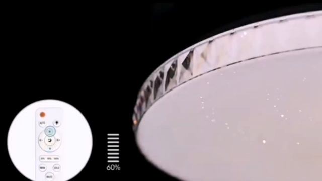 Светильник светодиодный Dina 2077/DL с пультом, 14 м², регулируемый свет (обзор для авито) смотреть онлайн