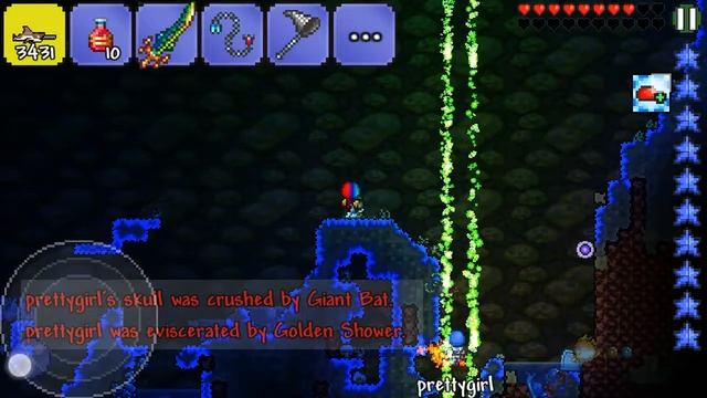 Terraria Ep 1 Catching Truffle Worm W/ Sis