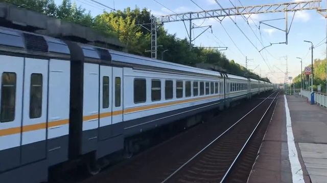 Электропоезд ЭД4М-0479 ЦППК «Физтех.Электричка» платформа Здравница смотреть онлайн