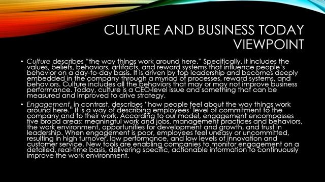 Culture And World Economies