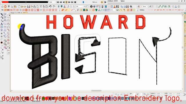 Howard Bison 3d puff Embroidery logo смотреть онлайн