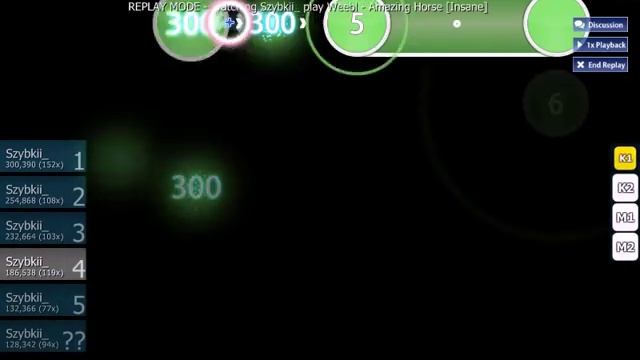 OSU! Weebl-Amazing Horse [Insane] смотреть онлайн