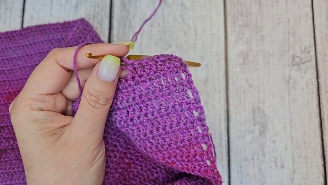 Простейший узор в полосочку 😊 Всего 2 ряда 😉 #stricken #crochet #anleitung #вязание #крючком смотреть онлайн