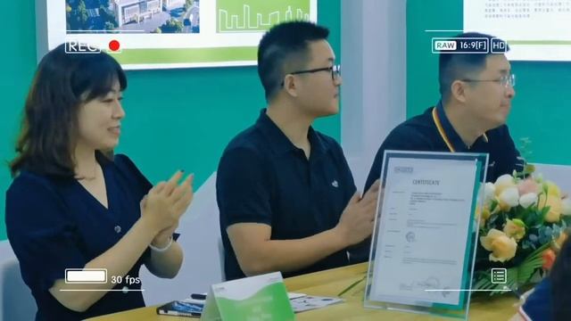 China's First Pulp Lids Recyclable Certification Awarding ceremony for Green Olive смотреть онлайн