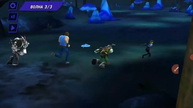 играем в черепашки ниндзя | проходим босса гриба