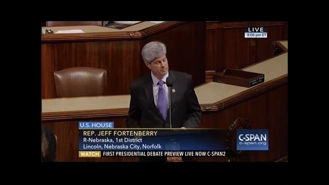 Congressman Fortenberry Speaks on House Floor about Various Issues смотреть онлайн