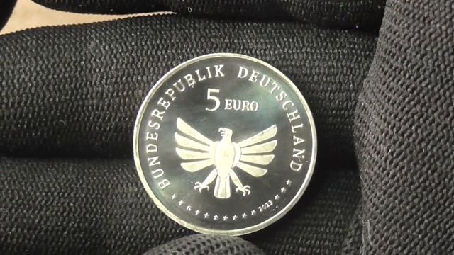5 евро, Бабочка махаон, медь-никель, Германия, 2023 смотреть онлайн