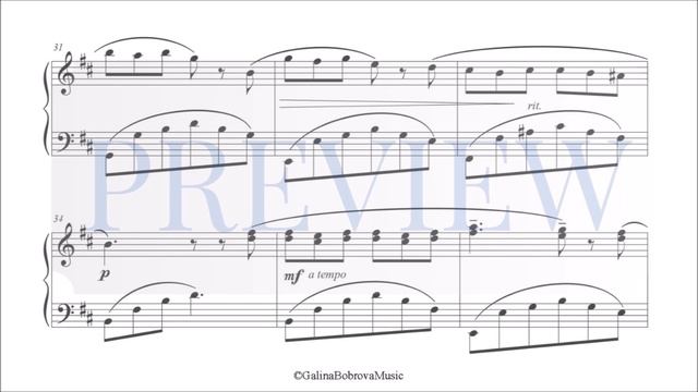 Galina Bobrova «Little Sentimental Prelude 17 'Amore'» for piano смотреть онлайн