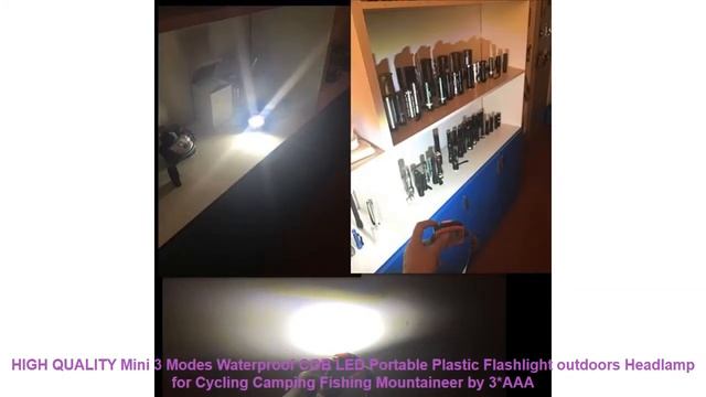 HIGH QUALITY Mini 3 Modes Waterproof COB LED Portable Plastic Flashlig смотреть онлайн