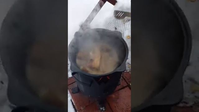 Мясо с пивом в казане