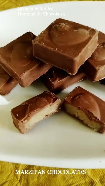 MARZIPAN CHOCOLATES  || HOMEMADE || #shorts || #sugar&smiles ||