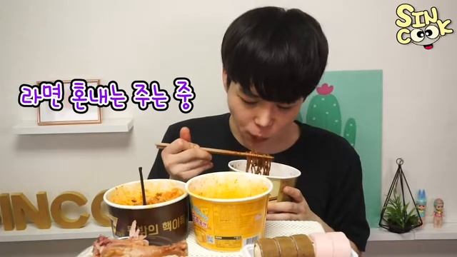 Mukbang Foodies ♥Convenience Store Mukbang !! (Truffle Chapagetti, Cheese Fire Chicken Noodles, ...