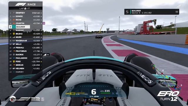 F1 22 - ERO PC F1 - S8 R12 - FRENCH GP (SPRINT) 🇨🇵 смотреть онлайн