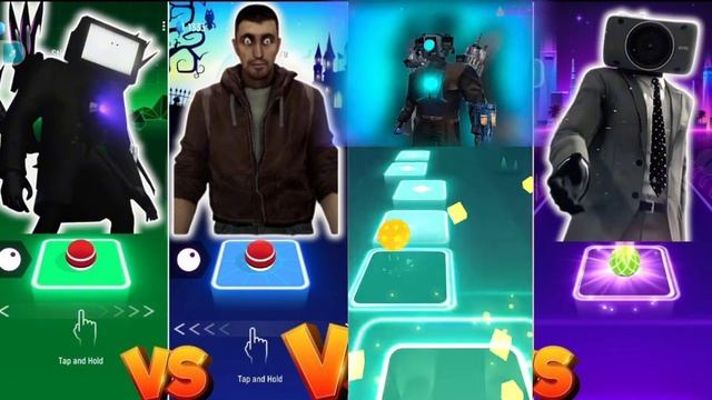 Skibidi Toilet Man VS Cameraman Titan VS Tv Woman VS Speakerman