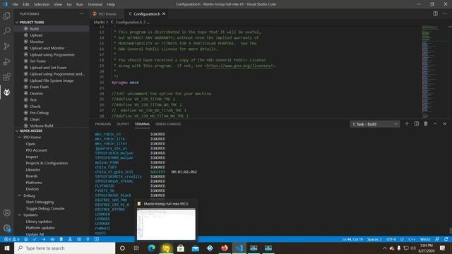 Tronxy to Marlin Updated with new Procedure. смотреть онлайн
