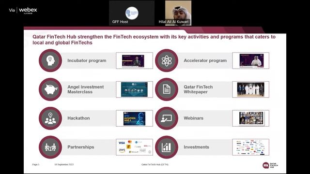 Fintech landscape of Qatar with Hilal AL-kuwari, Qatar Development Bank at Global Fintech Fest 2022