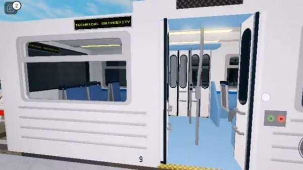 Robloxian automatic subway 2 ligth blue line