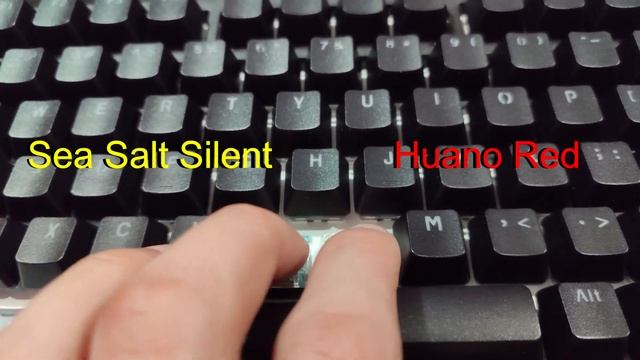Sea Salt Silent vs Huano Red Switches #switches #keyboards смотреть онлайн