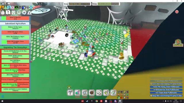 Небольшой Фарм Грибов в Bee Swarm Simulator!👑🔥 смотреть онлайн