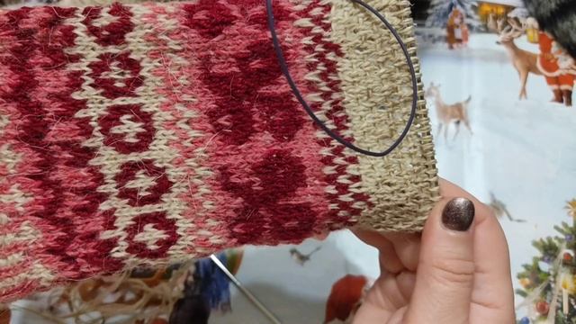 Вяжу жаккард. Укреплённая пятка-сеточка, пятка-штопка) Пятка-сердце. Повяжем? смотреть онлайн