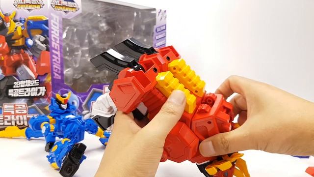 MINIFORCE Super Dino Power Force Triga Dinosaur Combine Transform Robot Toys смотреть онлайн
