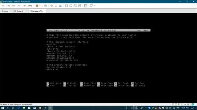 Setting IP Address Debian 6 смотреть онлайн