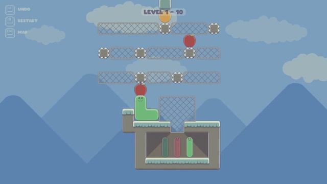 Pushy Worm - All Level Play Through