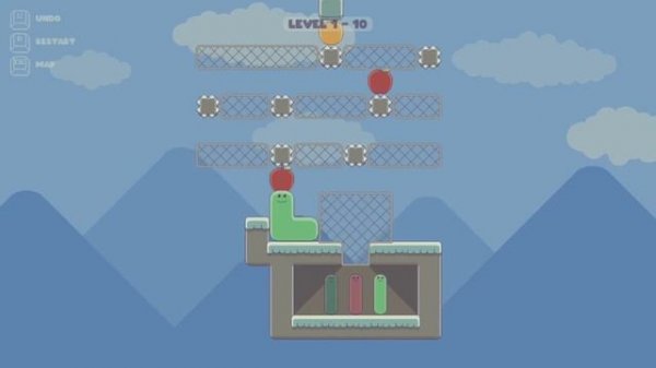 Pushy Worm - All Level Play Through