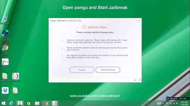 How to Jailbreak iOS 9.0, 9.0.1, 9.0.2 using PanGu v1.2.0 iPhone, iPod, iPad смотреть онлайн