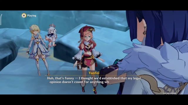 Yelan meets Lumine in The Chasm | Genshin Impact | Yelan official entrance | #yelan смотреть онлайн