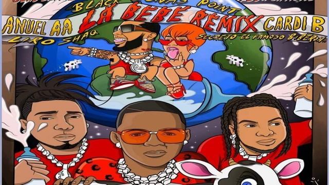 Anuel AA, Cardi B, Black Jonas Point, Secreto & Liro Shaq - La Bebe Remix (Audio) смотреть онлайн