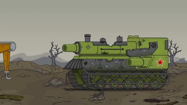 Armored Train 2.0 VS Mega tanks - Cartoons about tanks смотреть онлайн