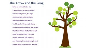 THE ARROW AND THE SONG by HENRY W. LONGFELLOW