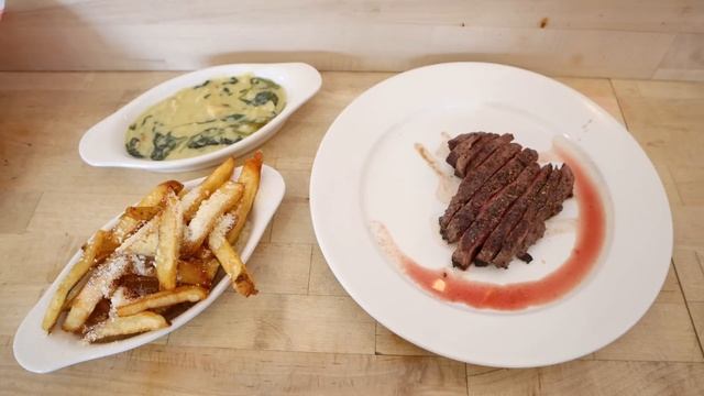 Eating A $19 Steak Deal With Two Sides And A Salad At F. Ottomanelli. An Amazing NYC Steak Special