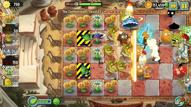 Plants vs Zombies 2 - Zombosseum Level 21 to Level 25 смотреть онлайн