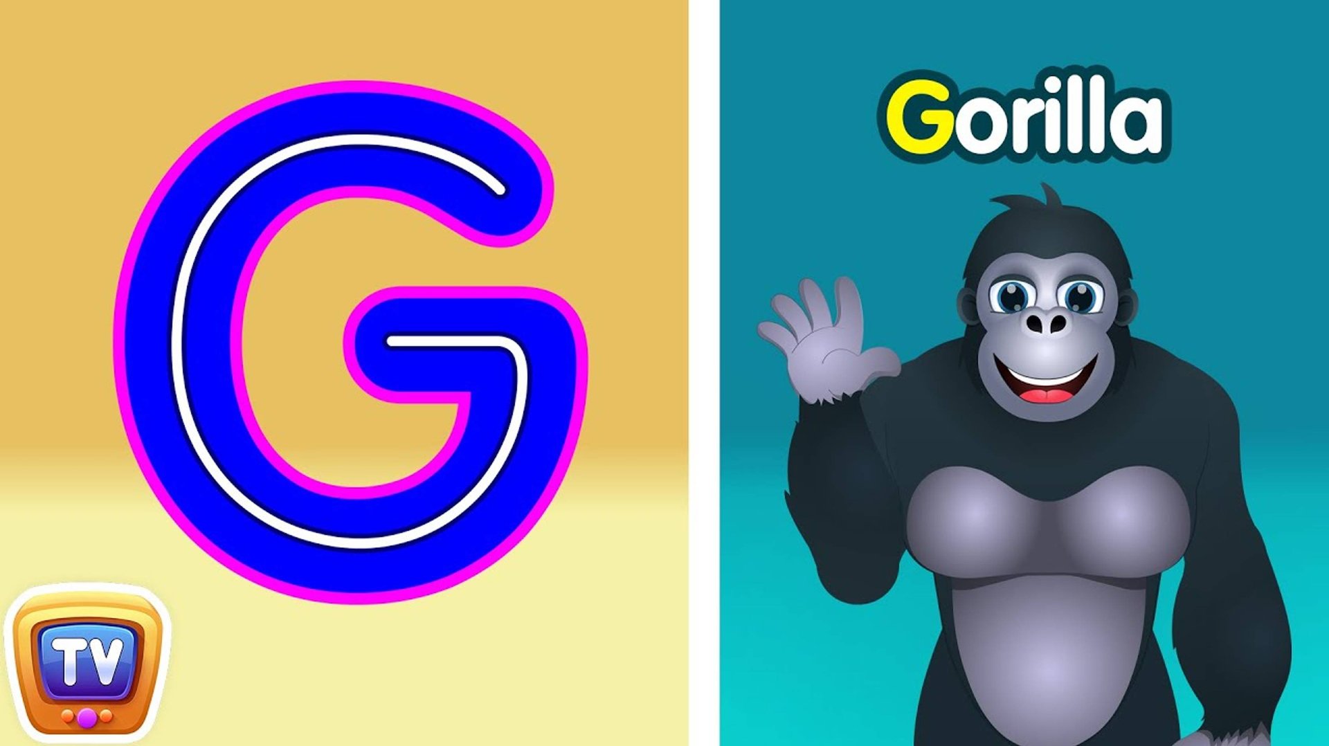 Tracing Uppercase and Lowercase Letters - Letter Gg and Letter Hh -ChuChuTV Toddler Learning Videos смотреть онлайн