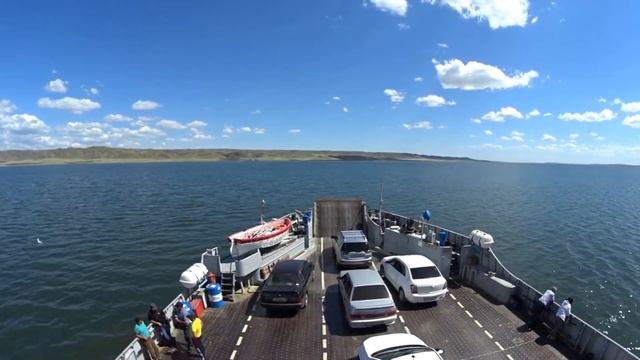 Crossing The Irtysh River On Ship!