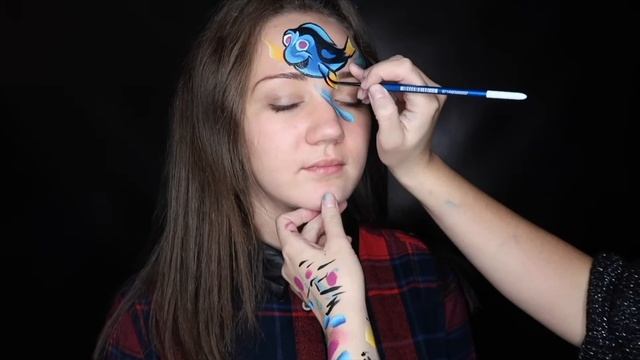 Gdzie jest Dory - face painting, malowanie twarzy смотреть онлайн