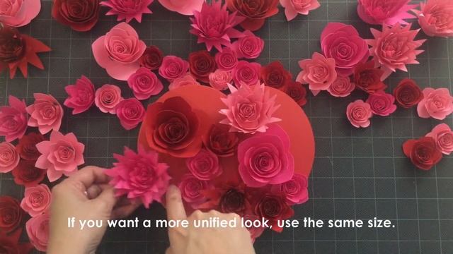 Rolled Paper Flower Heart Hanging | Valentine's Day Craft Ideas | Paper Flower Tutorial смотреть онлайн