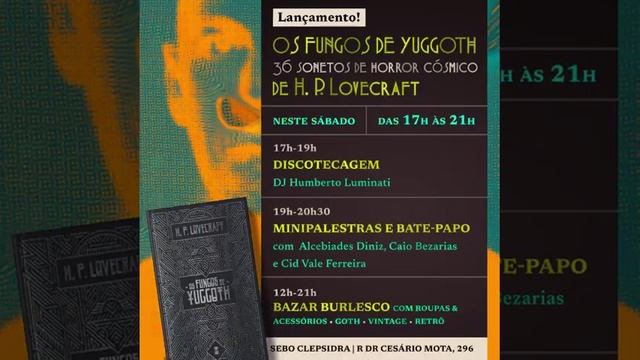 Evento de lançamento: "Os Fungos de Yuggoth", de H. P. Lovecraft - 07/05/2022 смотреть онлайн