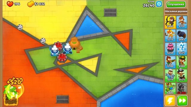 Почему он так силён? Шпилькомёт даже не обезьяна! - Bloons TD 6 смотреть онлайн