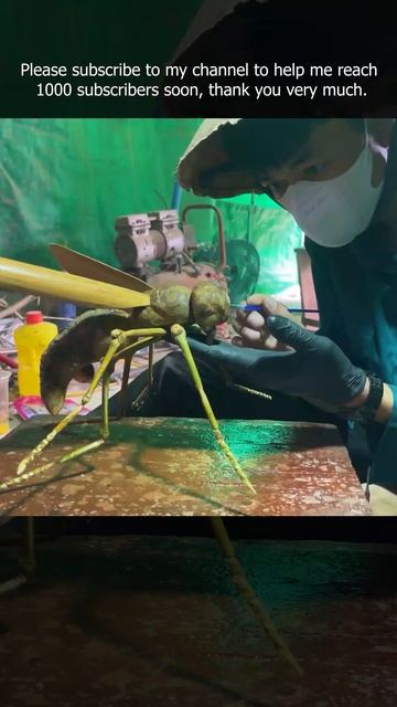 The Art of Creating a Bee from a Bamboo Root by a Barefoot Boy #shorts смотреть онлайн