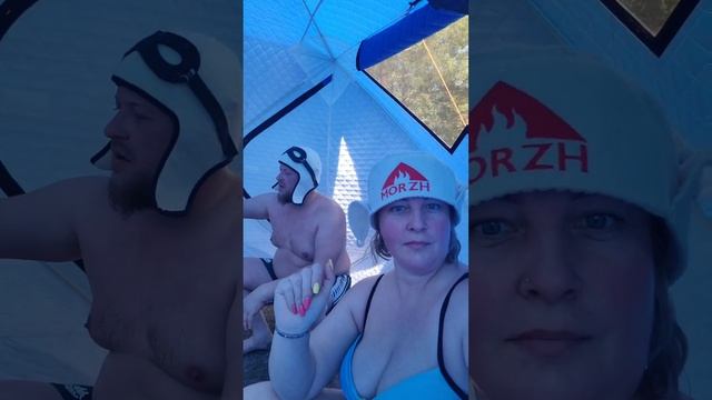 МОБИЛЬНАЯ БАНЯ МОРЖ. Выезд с походной баней Морж на речку. смотреть онлайн