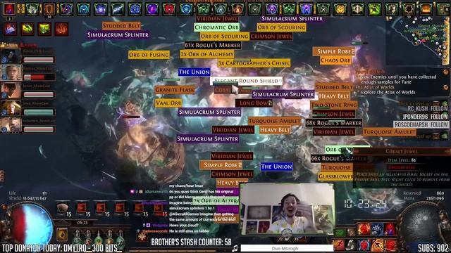 [PoE] 3 Squires & Mageblood card - Stream Highlights #630 смотреть онлайн